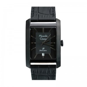 Alexandre Christie AC 1019 Full Black Leather Man MDLIPBA